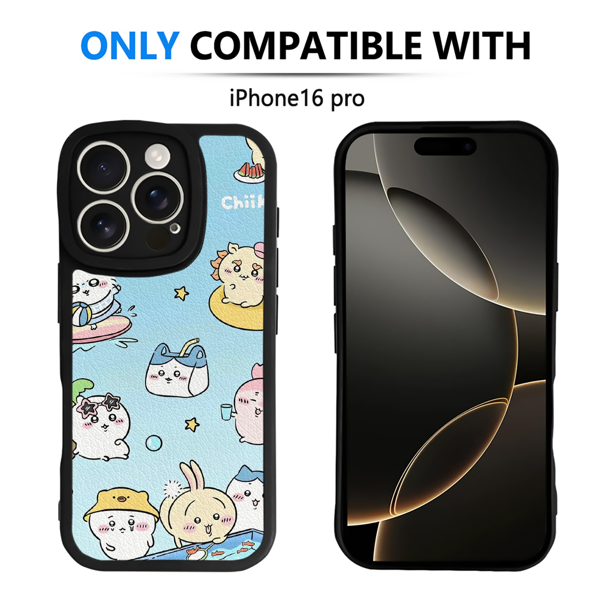 （画像用） ちいかわ Chii-kawa 【iPhone 16シリーズ対応】シリコンスマホケース（レザー調） 材質：シリコン
